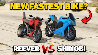 GTA 5 Online: REEVER VS SHINOBI (NEW FASTEST MOTORCYCLE?)