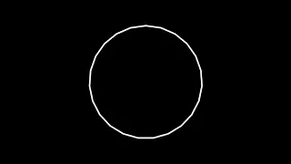 Polygons of increasing sides compared to a circle