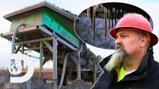 The Washplant Has Frozen Solid Over Night | Gold Rush: Hoffman Family Gold