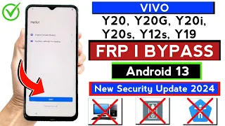 Vivo Y20G/Y20s/Y12s/Y20i Frp Bypass Android 13 Without PC 2024 New Method. @PerfectMobileTeam