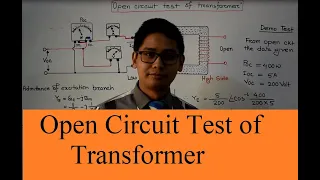 09. Open Circuit Test of Transformer (Lecture-09)