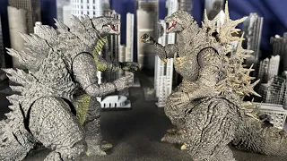 Godzilla 2014 vs Godzilla Minus One | ゴジラ vs ゴジラ EPIC STOP MOTION BATTLE!