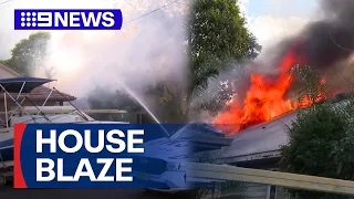 Parramatta's Deputy Lord Mayor’s home goes up in flames | 9 News Australia
