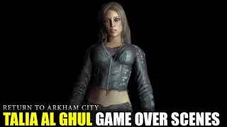 Batman: Return To Arkham City - Talia Al Ghul Game Over Scenes