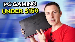 Bad Idea? Using a Broken Laptop to Make a $150 Gaming PC Setup.