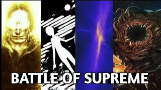 One above all vs Azathoth vs Scp-3812 vs The Creator || Battle of supreme ||who is the most powerful