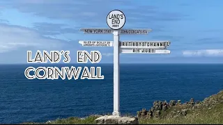 Land’s End Cornwall # Land’s End signpost # The Longships Lighthouse Cornwall, England