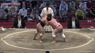 Ura vs Kiribayama Day 11 Nagoya July 2021 | Ura great throw!