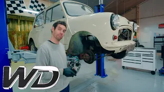 Elvis Gives This Classic Mini Mark 1 New Brakes And A New Engine | Wheeler Dealers