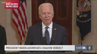 Biden speaks after Chauvin guilty verdict: 'It was murder in full light of day'