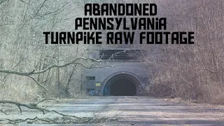 Abandoned Pennsylvania turnpike raw footage