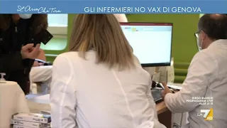 Gli infermieri No Vax di Genova