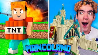 EXPLOTARE MI CASA ENTERA DE MINECRAFT CON TNT PARA CREAR ALGO EPICO | TheDonato MANCOLAND #12