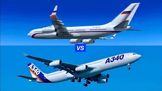 A340 vs iL96: Which Four Engined Airplane is BETTER?