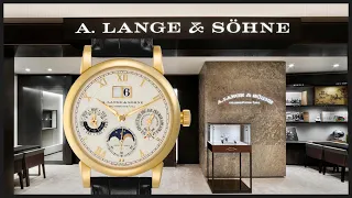 Вечный календарь / часы A. Lange & Söhne Langematik Perpetual 310.021 / золотая классика!