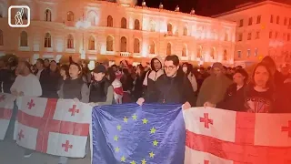 პროტესტი რუსული კანონის წინააღმდეგ თბილისსა და რეგიონებში