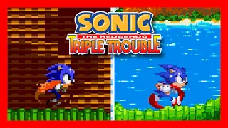 Sonic the Hedgehog: Triple Trouble 8bit vs 16bit 🦔 Versions Comparison 🦔