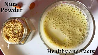 Homemade Nuts Powder | Healthy Nuts Milk powder at home | Instant Badam Pista Milk