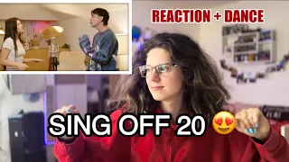 DANCER REACTS SING OFF PART 20 !!!! + DANCE