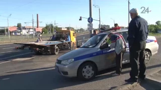 Полицейские задержали пьяного водителя на улице Несмелова в Казани