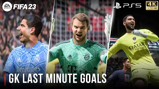 FIFA 23 | Goalkeeper Last Minute Goals | PS5™ 4K 60FPS