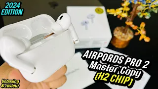 AirPods Pro 2 Master Clone🔥 *H2 Chip* With 100% ANC, GPS , AND WIRELESS CHARGING |Unboxing & Review