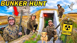 DUCK HUNTING Flair's UNDERGROUND BUNKER Pit BLIND! ( CATCH CLEAN COOK )
