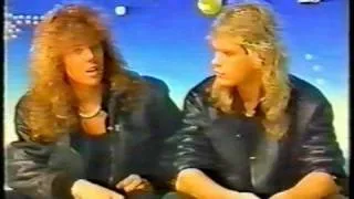Joey Tempest & Ian Haugland Interview SKY TV 1986