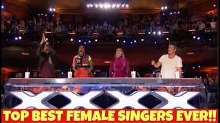 TOP 10 FEMALE AUDITIONS THAT BLEW JUDGES AWAY!!