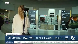 Memorial Day weekend travel rush