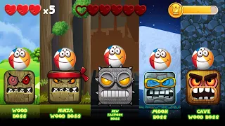 Red Ball 4 - Ball Friends | All Bosses (No Damage)