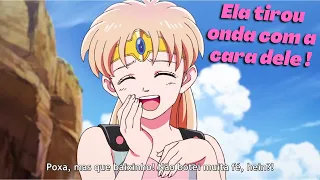 Princesa Leona diz: Que Herói baixinho! kkk - Dragon Quest (Legendado)