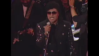 Little Richard performs "Lucille" at the 1989 Rock & Roll Hall of Fame Induction Ceremony