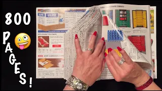 ASMR Catalog page folding! 800 pages! (No talking)  2 full hours! Surprise ending.