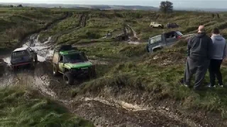 Off road on salisbury plain. Lots of mud and water extreme off road