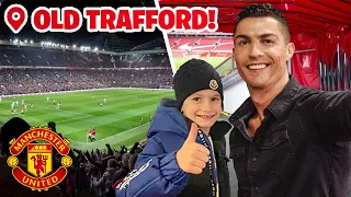 TAKING ROMAN TO SEE RONALDO! ⚽️ | OLD TRAFFORD VLOG