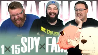 Spy x Family 1x15 REACTION!! "A New Family Member"
