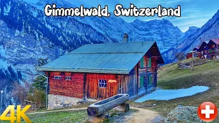 Gimmelwald, Switzerland 4K - Incredibly beautiful Mountain Village - Wonderful village in the Alps