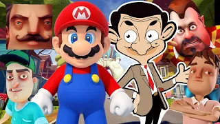 Hello Neighbor - New Secret Neighbor Mr Bean Dark Riddle Mario Baldi History Gameplay Walkthrough