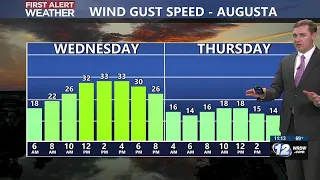 Riley's 11 PM Forecast - Windy Wednesday, Cooler Thursday