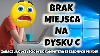 😨 Brak miejsca na dysku C: Windows 10 / Jak zwolnić dużo miejsca na dysku twardym - Poradnik WIDEO