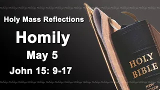 Homily Sunday May 5 2024 I Catholic Mass Daily Reading And Reflections I John 15:9-17