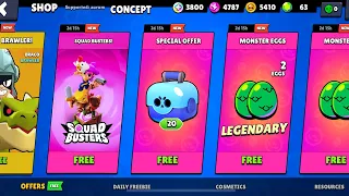 🥰SUPERCELL, THANKS FOR FREE GIFTS☘️🎁 LEGENDARY EGGS IS HERE!🥚🌟 | Brawl Stars