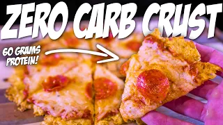 HOW TO MAKE ZERO CARB PIZZA CRUST | Only 3 Ingredients! Anabolic Keto Recipe