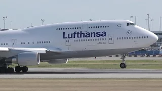 Lufthansa Boeing 747-400 Takeoff from YVR