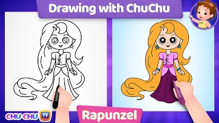 How to Draw Rapunzel - Drawing with ChuChu – ChuChu TV Drawing for Kids Step by Step