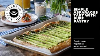 SIMPLE ASPARAGUS TART WITH PUFF PASTRY