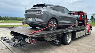 Towing a Ford Mustang Mach-E!