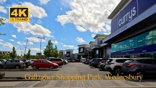 Motorway Drive M6 To M54 From Gallagher Shopping Park, Wednesbury, Birmingham in 4K