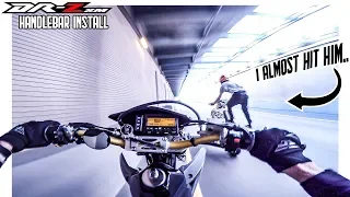 *CLOSE CALL* On My New Supermoto.. | DRZ Handlebar Swap & Street Ride